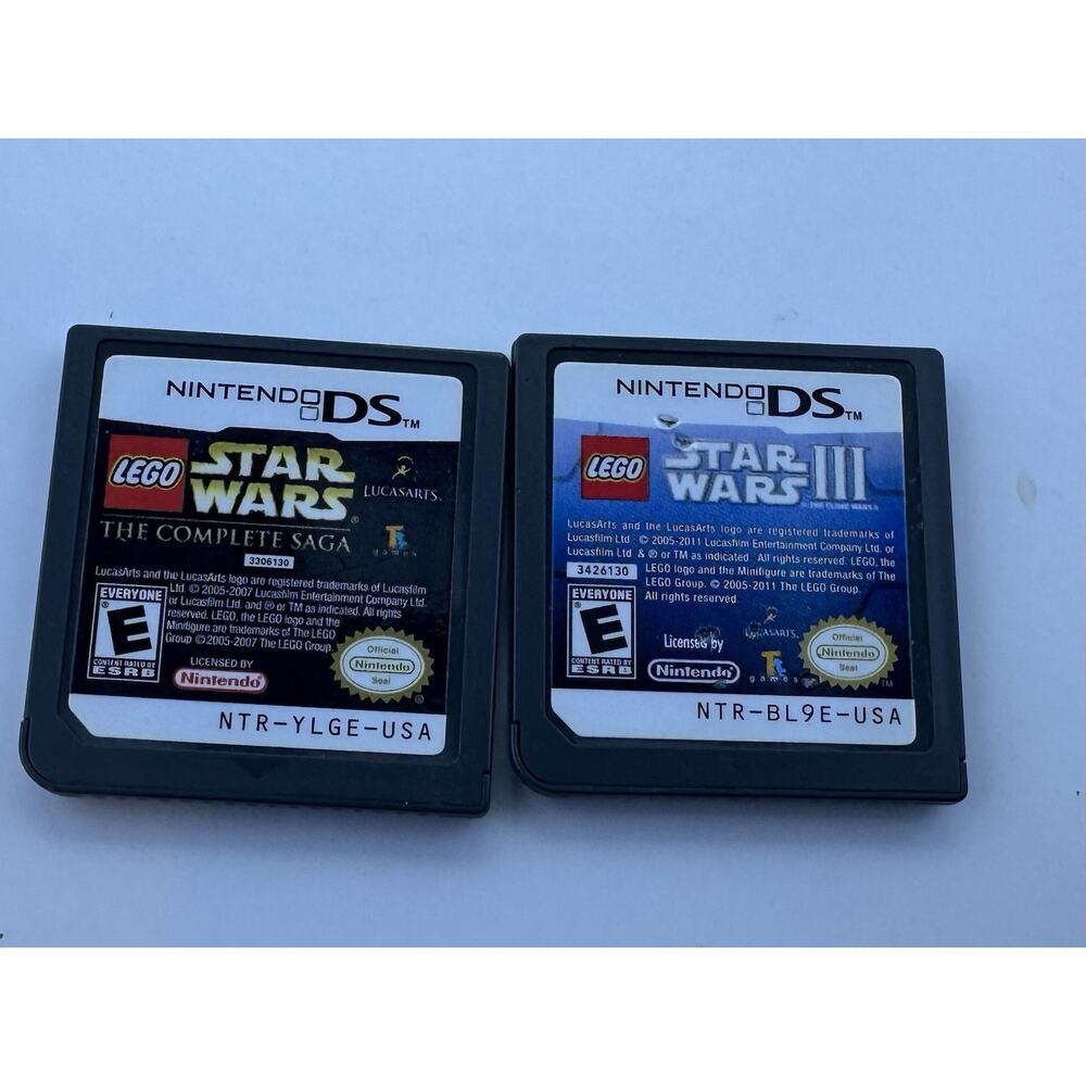 LEGO Star Wars III & Complete Saga Nintendo DS 3DS 2DS DS Lite DSI Retro Gaming